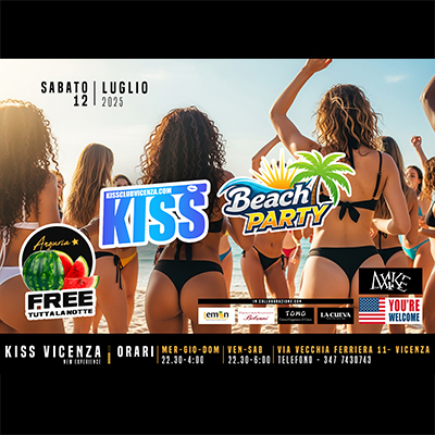 Beach Party con le ragazze del Kiss di Vicenza