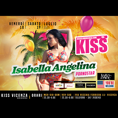 Isabella Angelina al Kiss di Vicenza